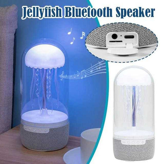 3 In 1 Creative Colorful Jellyfish Lamp Bluetooth-compatible Speaker Ellyfish Speaker With Lights For Home Office - GeeStatuS