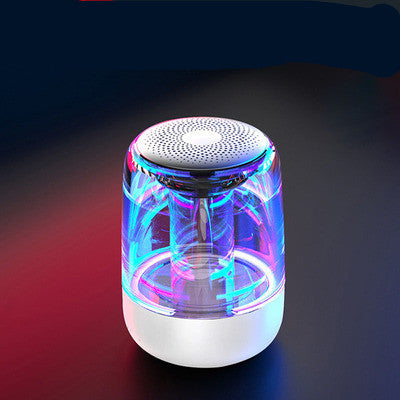 Portable Speakers Bluetooth Column Wireless Bluetooth Speaker Powerful Bass Radio with Variable Color LED Light - GeeStatuS
