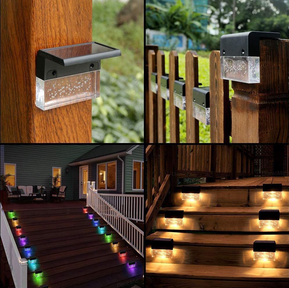 New Waterproof Step RGB LED Solar Light