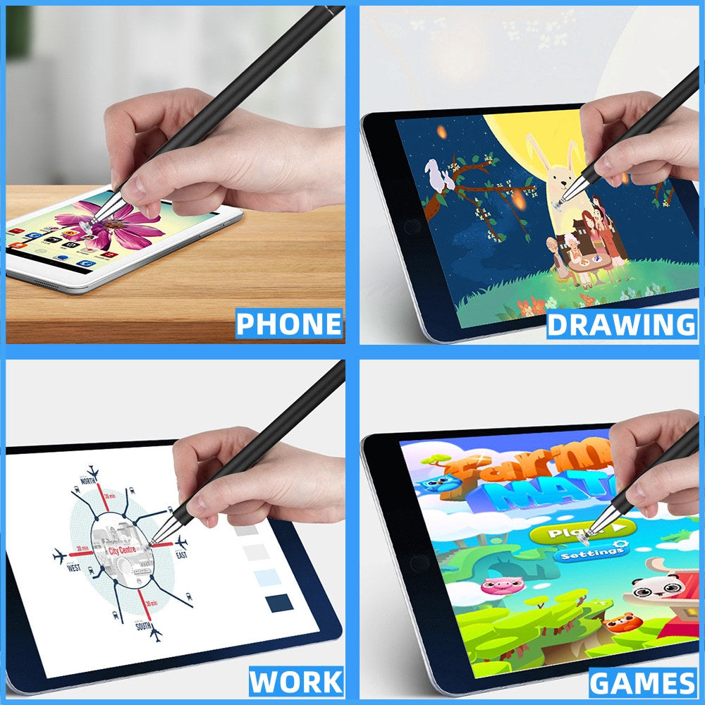 Compatible with Apple, Applicable To iphone Capacitor Pen Fine Head Painting Mobile Phone Tablet Universal Android - GeeStatuS