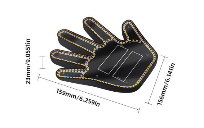 Car Gesture Light - Multifunction Prompt Warning Light for Home or Car Decor