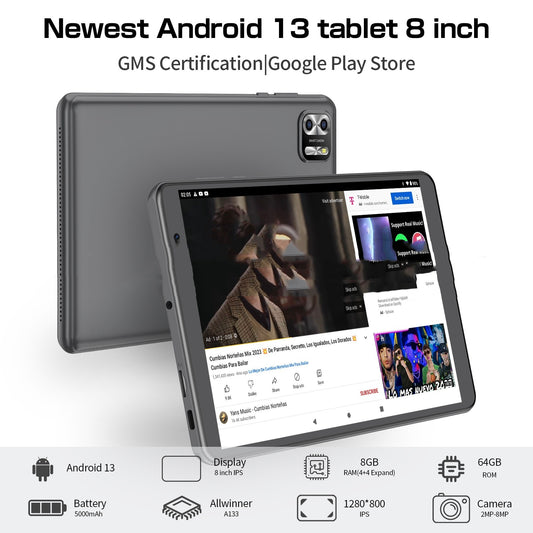 8-inch Eight-core Tablet PC Android 13 System 64g Large Capacity - GeeStatuS