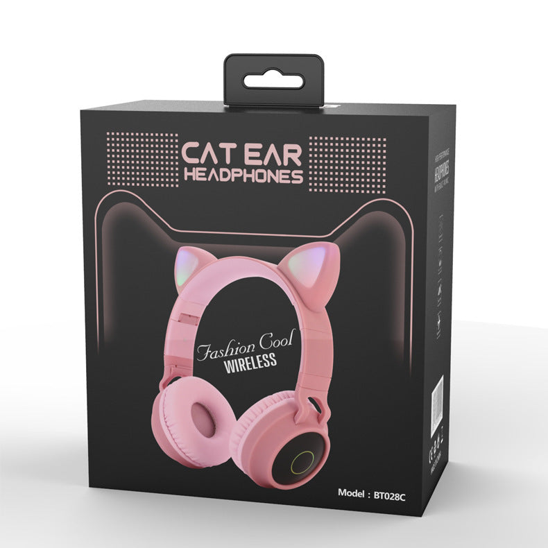 Wireless LED Cat Ear Headphones - Gaming & Music Light-Up Headset