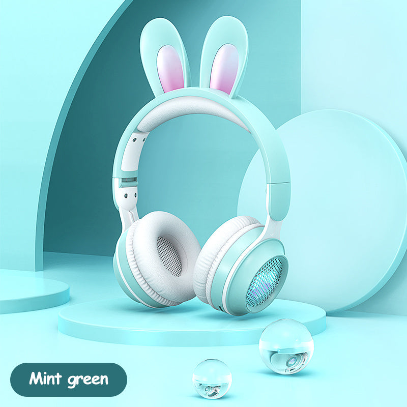 Rabbit Ear Headphones Wireless Luminous Extendable Wheat Headphones - GeeStatuS