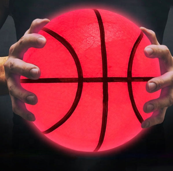 LED Basketball Light Up Bright Streetball Classic Size 7 Luminous Basketball Glowing for Birthday Gift - GeeStatuS