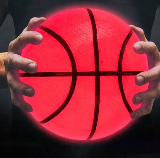 LED Basketball Light Up Bright Streetball Classic Size 7 Luminous Basketball Glowing for Birthday Gift - GeeStatuS
