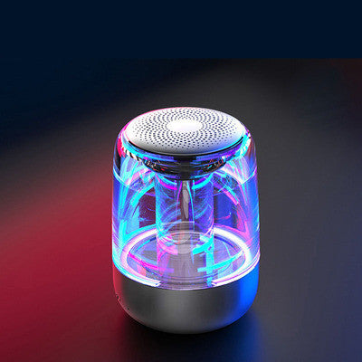 Portable Speakers Bluetooth Column Wireless Bluetooth Speaker Powerful Bass Radio with Variable Color LED Light - GeeStatuS