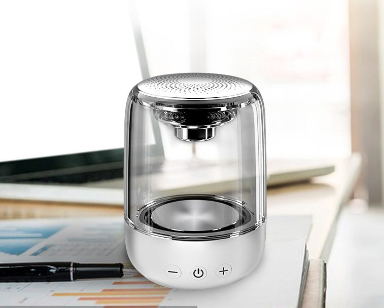 Portable Speakers Bluetooth Column Wireless Bluetooth Speaker Powerful Bass Radio with Variable Color LED Light - GeeStatuS