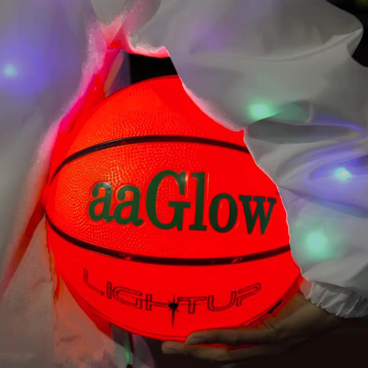 LED Basketball Light Up Bright Streetball Classic Size 7 Luminous Basketball Glowing for Birthday Gift - GeeStatuS