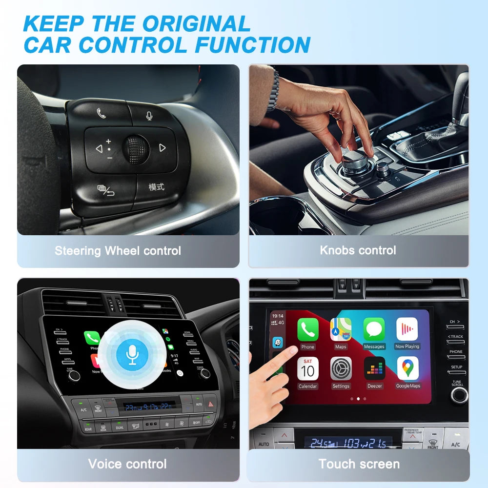 Wireless AI Carplay Box - Smart Auto Connect for Toyota BMW Mercedes