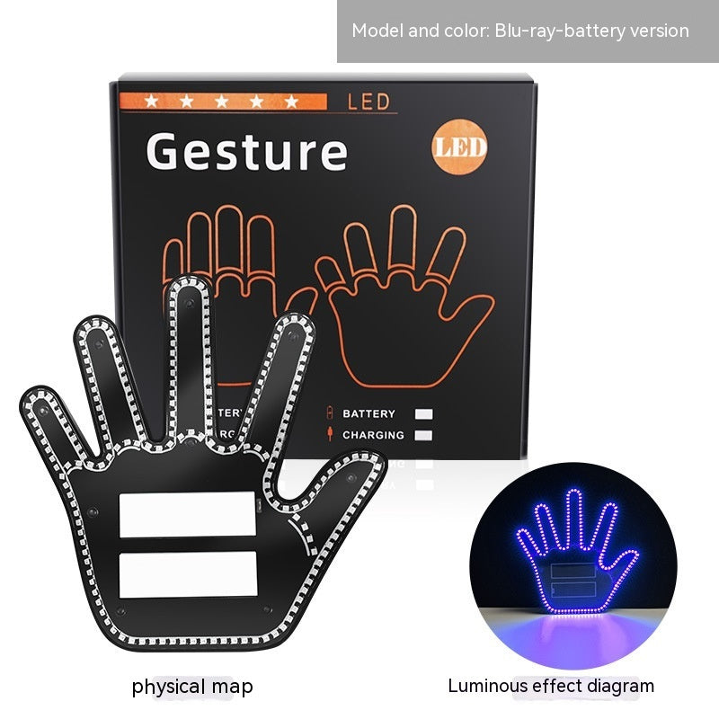 Car Gesture Light - Multifunction Prompt Warning Light for Home or Car Decor