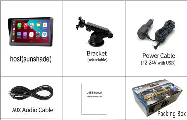 Safety Certified 7-inch Car Smart Screen | Wireless CarPlay | Auto Phone Projection