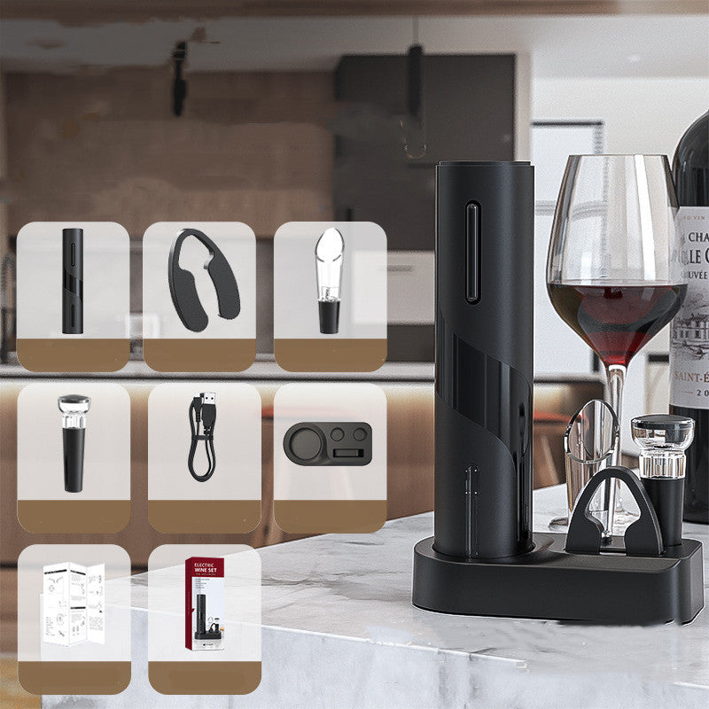 Electronic Bottle Opener Qier Plastic USB Rechargeable Wine Electric Electronic Bottle Opener - GeeStatuS