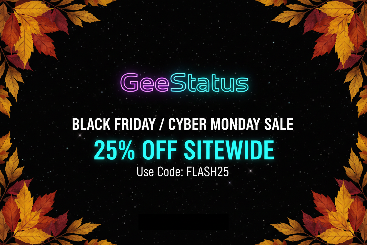 Black Friday Banner - GeeStatuS Corrected