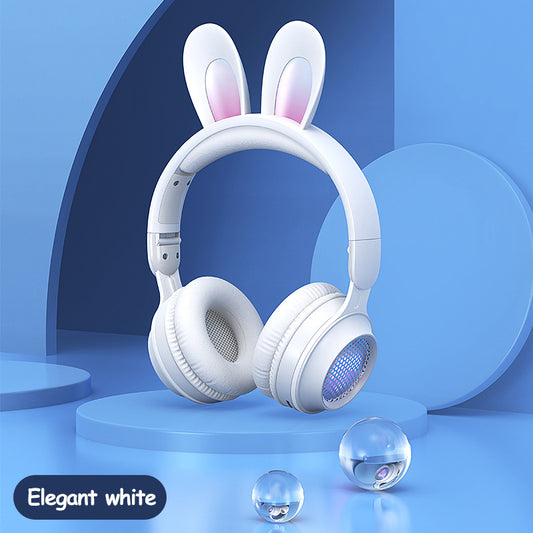 Rabbit Ear Headphones Wireless Luminous Extendable Wheat Headphones - GeeStatuS