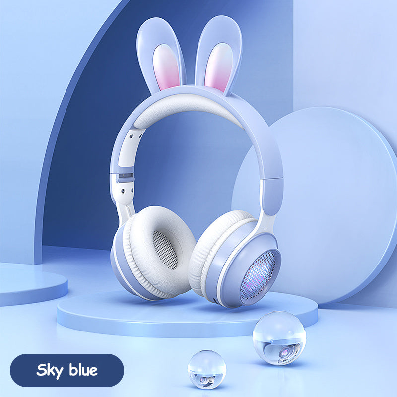Rabbit Ear Headphones Wireless Luminous Extendable Wheat Headphones - GeeStatuS